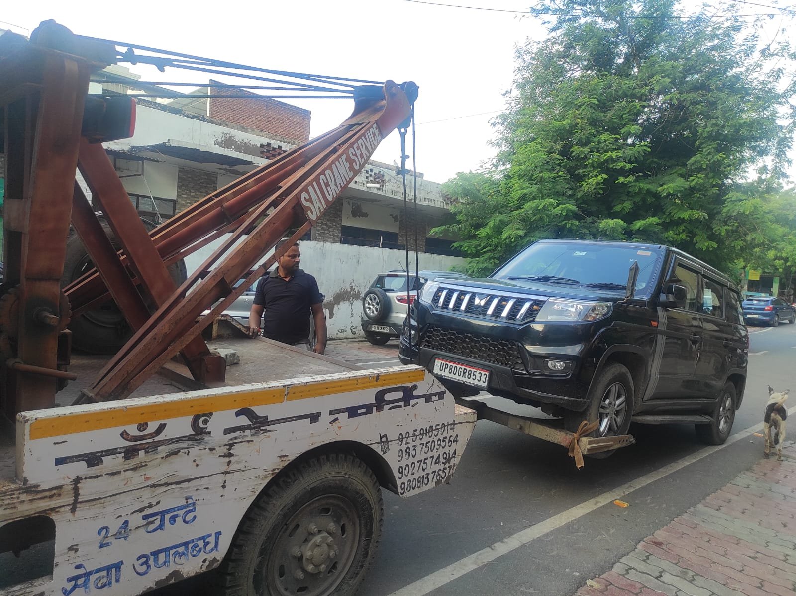 Sai Crane Service Agra - towing and crane work