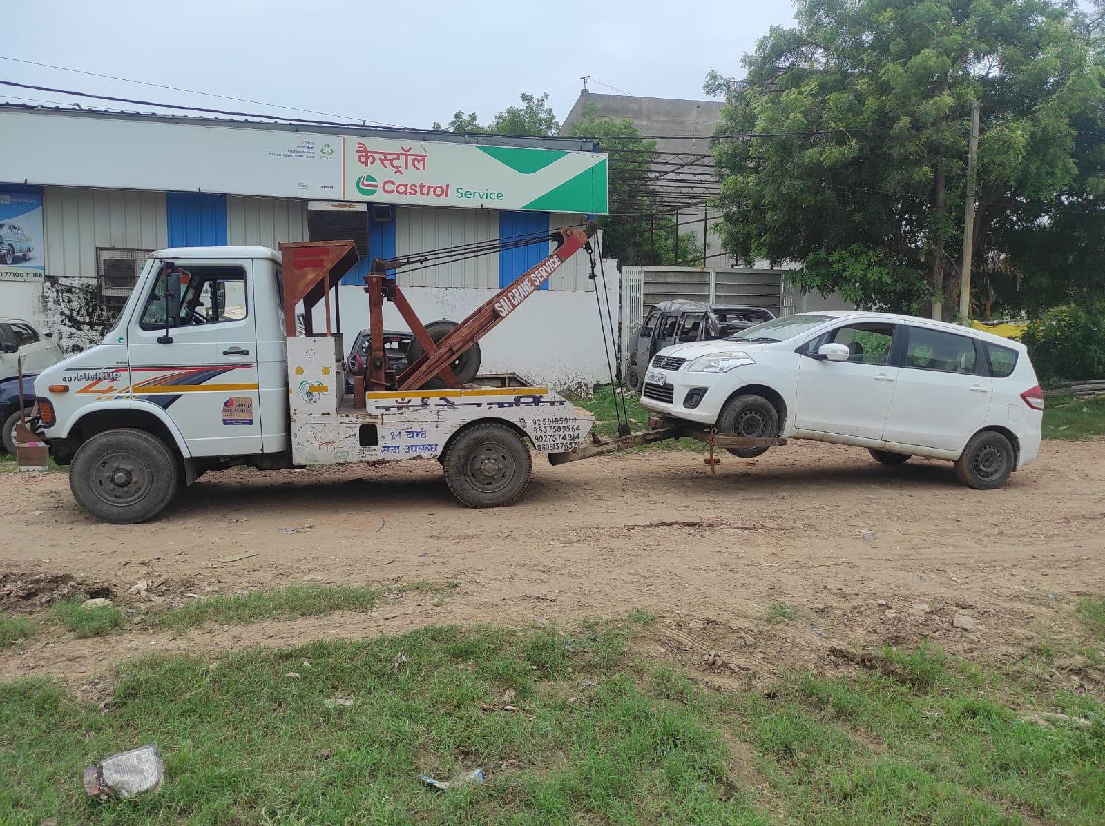 Sai Crane Service Agra - towing and crane work