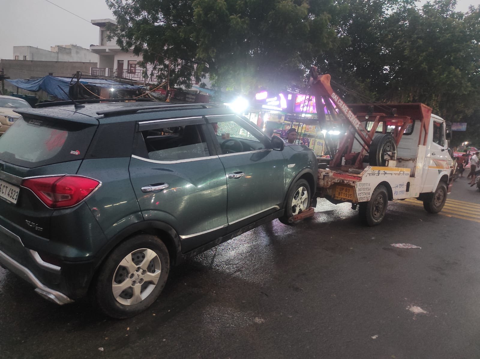 Sai Crane Service Agra - towing and crane work