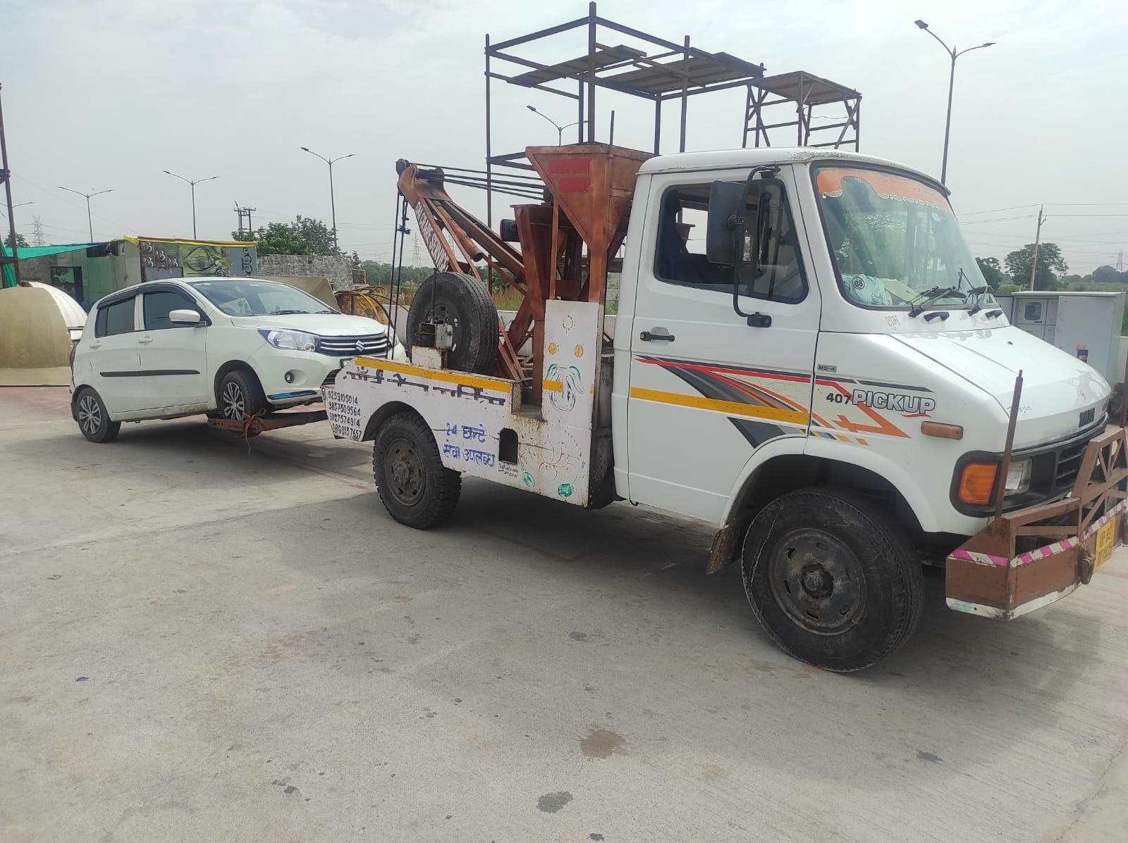 Sai Crane Service Agra - towing and crane work